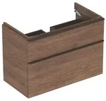 Geberit Smyle Square Waschtischunterschrank 88,4 cm, zwei Schubladen, Badm&ouml;bel,