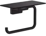 hansgrohe AddStoris Papierrollenhalter mit Ablage, Accessoires, 41772670, mattschwarz