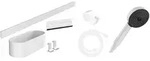 hansgrohe WallStoris Bundle Duschkopf 105, 3 Strahlarten Activation wassersparend,