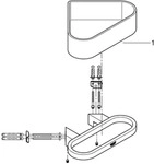 GROHE Selection Eck-Duschablage mit Halterung 41038000, Accessoires, supersteel