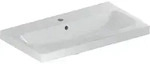 Geberit iCon Light Waschtisch 75 cm verk&uuml;rzte Ausladung, mit 1 Hahnloch, mit