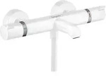 hansgrohe Ecostat Comfort Wannenthermostat Aufputz, Badarmaturen, 13114700, mattwei&szlig;