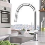 GROHE Minta Einhand-Sp&uuml;ltischbatterie mit herausziehbarer Sp&uuml;lbrause 32321002,