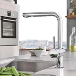 GROHE Minta Einhand-Sp&uuml;ltischbatterie mit herausziehbarer Sp&uuml;lbrause SpeedClean