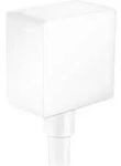 hansgrohe Fixfit Schlauchanschluss Square mit R&uuml;ckflussverhinderer, Badarmaturen,