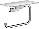 hansgrohe AddStoris Papierrollenhalter mit Ablage 41772000, Accessoires, chrom
