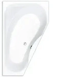 Repabad Tika Raumspar-Badewanne 175 x 110 cm, Ausf&uuml;hrung links 10784WE, Badewannen,
