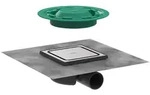 hansgrohe RainDrain Spot Komplettset Punktablauf, Abdeckung 15 x 15 cm 56055800,
