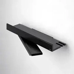 Keuco Reva Black Selection Duschablage mit Glasabzieher, Accessoires, 12859370000,