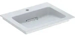 Geberit ONE M&ouml;belwaschtisch 60 cm, Abgang horizontal, 1 Hahnloch, ohne &Uuml;berlauf