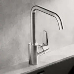 Hansa HANSAPOLO Sp&uuml;ltisch-Einhand-Einlochbatterie, K&uuml;chenarmaturen, chrom