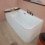 Villeroy & Boch Loop & Friends SQUARE Duo Vorwand-Badewanne UBA180LSF9CL00V-01,