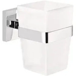 tesa DELUXXE Zahnputzbecher mit Wandhalterung, Accessoires, 40410-00000-00,...