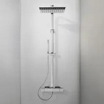 Ideal Standard Ceratherm C100 Duschsystem Square mit Brausethermostat AP,