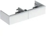 Geberit iCon Unterschrank f&uuml;r Doppelwaschtisch 120 cm, mit 2 Schubladen, Badm&ouml;bel,