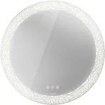 Duravit Happy D.2 Plus Spiegel "Icon"-Version, Lichtfelddekor "organic", &Oslash; 90...