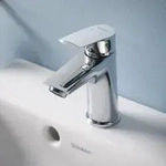 Duravit No. 1 Einhebel-Waschtischmischer S, Minus-Flow mit Zugstangengarnitur,