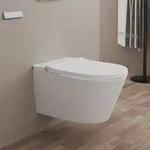 Kronenbach Tube Dusch-WC sp&uuml;lrandlos inkl. WC-Sitz KB15104TU, Badkeramik, wei&szlig;