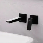 hansgrohe Logis Einhebel-Waschtischarmatur Unterputz Fine, Badarmaturen, mattschwarz