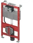 TECE TECEprofil WC-Modul mit Uni Sp&uuml;lkasten, Bauh&ouml;he 98 cm, Montagezubeh&ouml;r, rot