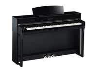 Yamaha CLP-745 PE Digital Piano Schwarz poliert Sparpaket mit Klavierbank und