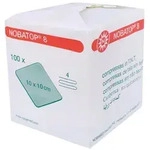 Noba Nobatop 8 Vliesstoffkompressen 4-fach 100 St&uuml;ck 10 cm x 10 cm