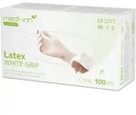 Medi-Inn Latex white grip Einmalhandschuhe puderfrei 10 x 100 = 1000 St&uuml;ck / S