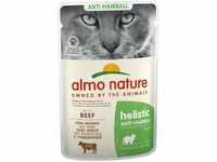 Almo Nature Anti Hairball Katzenfutter - Frischebeutel - Rind - 30 x 70 g