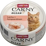 Animonda Carny Ocean Katzenfutter - Dosen - Lachs & Jungsardinen - 12 x 80 g