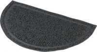 Trixie halbrunder Vorleger f&uuml;rs Katzenklo - 41 x 25 cm Grau
