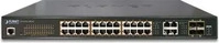PLANET TECHNOLOGY Planet GS-4210-24PL4C 24-Port 10/100/1000T 802.3at PoE +