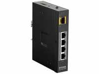 D-LINK 5 Port Unmanaged Switch with 4 x 10/100/1000BaseTX ports 4 PoE & 1 x