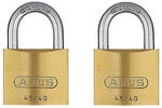ABUS Messing 45/30 Twins Vorhangschloss 2er Set 11821