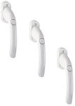 Hoppe 3er Set Druckknopf Fenstergriff Tokyo 0710SV/U26 1747587_3er SET