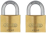 ABUS Messing 45/40 Twins Vorhangschloss 2er Set 11824