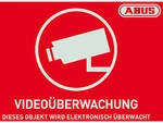 ABUS Warnaufkleber Video -D- 148x105mm - AU1420