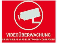ABUS Warnaufkleber Videoüberwachung groß deutsch AU1320