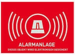 ABUS Alarm Warnaufkleber -D- 74x52,5mm AU1323