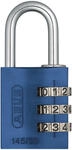ABUS Aluminium Zahlenschloss 145/30 blau 10046614-01