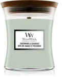Woodwick Sagewood & Seagrass Duftkerze mit Holzdocht 275 g