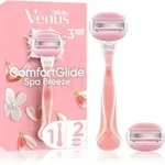 Gillette Venus ComfortGlide Spa Breeze Rasierer + 2 Ersatzaufs&auml;tze 1 St.