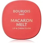 Bourjois Macaron Melt Lip & Cheek Flush Puder-Rouge 2 in 1 Farbton 03 Peach Tatin 5 g