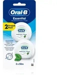 Oral-B Essential Floss Mint gewachste Zahnseide mit Mategeschmack 2x50 m