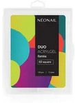 NEONAIL Duo Acrylgel Forms Schablonen f&uuml;r N&auml;gel Typ 02 Square 120 St.