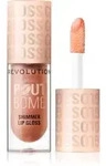 Revolution Shimmer Gloss Glitzer-Lipgloss Farbton Glimmer Nude 4.5 ml