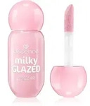 essence milky GLAZED t&ouml;nender Lippenbalsam mit Glanz Farbton 02 Strawberry Whip 4 ml