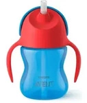 Philips Avent Bendy Straw SCF796/01 9m+ Tasse mit flexiblem Strohhalm Blue 200...