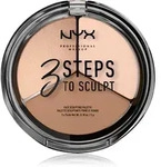 NYX Professional Makeup 3 Steps To Sculpt Konturier-Palette f&uuml;r die Wangen Farbton