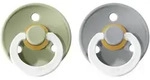 BIBS De Lux Natural Rubber Night Size 1: 0+ months Schnuller Sage / Cloud 2 St.