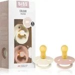BIBS Colour Natural Rubber Size 1: 0+ months Schnuller Ivory / Blush 2 St.